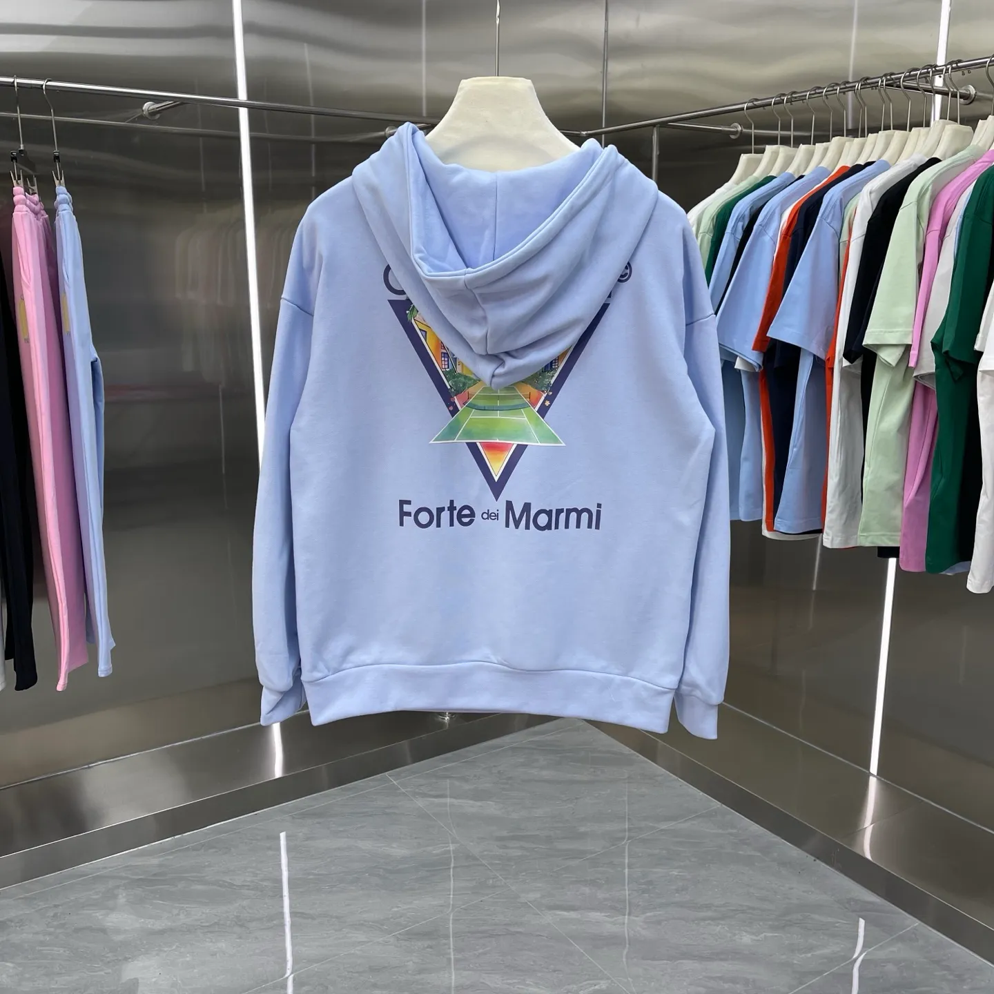 CASABLANCA + Factory ：Black White Blue Pink Royal Blue Sizes：S M L XL XXL